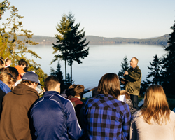 Outdoor class setting